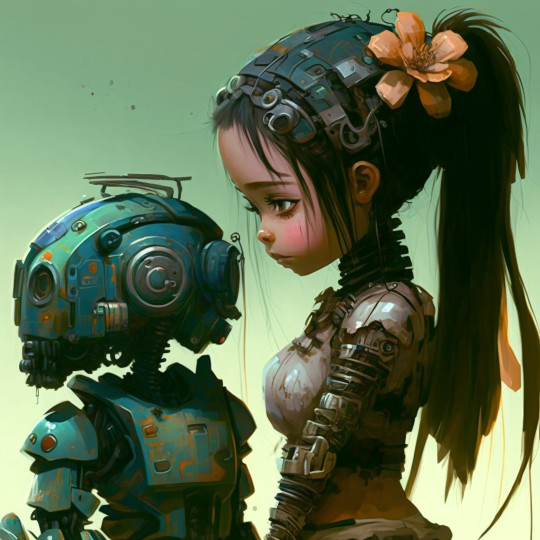 IA robot chat girl