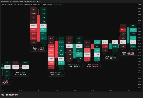 indicateur Footprint dans TradingView
